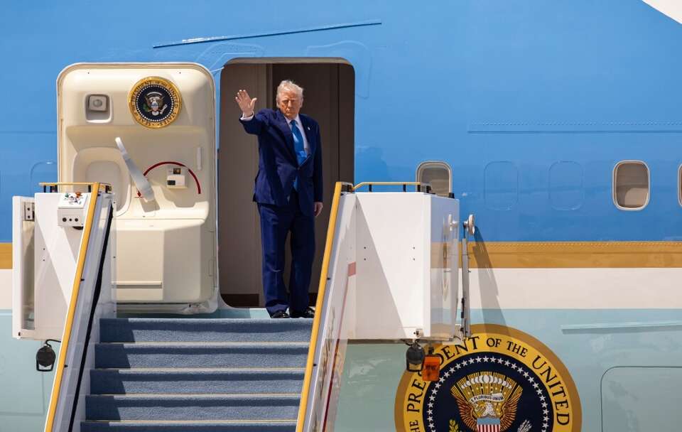 Donald Trump / autor: PAP/EPA/UAE PRESIDENTIAL COURT / HANDOUT
