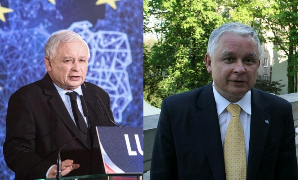 Jarosław Kaczyński/Lech Kaczyński  / autor: PAP/Wojtek Jargiło/fratria