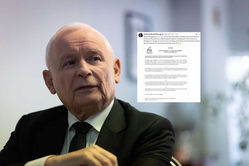 Zachodniopomorscy działacze PiS chcą, żeby Jarosław Kaczyński ubiegał się o przedłużenie prezesury partii / autor: Fratria/X-Joachim Brudziński, screen