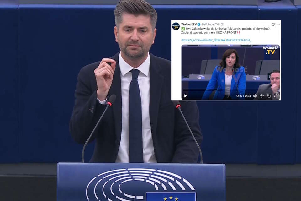 Krzysztof Śmiszek w PE / autor: Yt/European Parliament, screen/X-WolnośćTV, screen