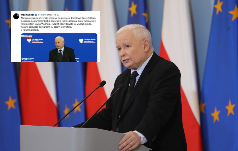 Jarosław Kaczyński / autor: PAP/Paweł Supernak/Twitter