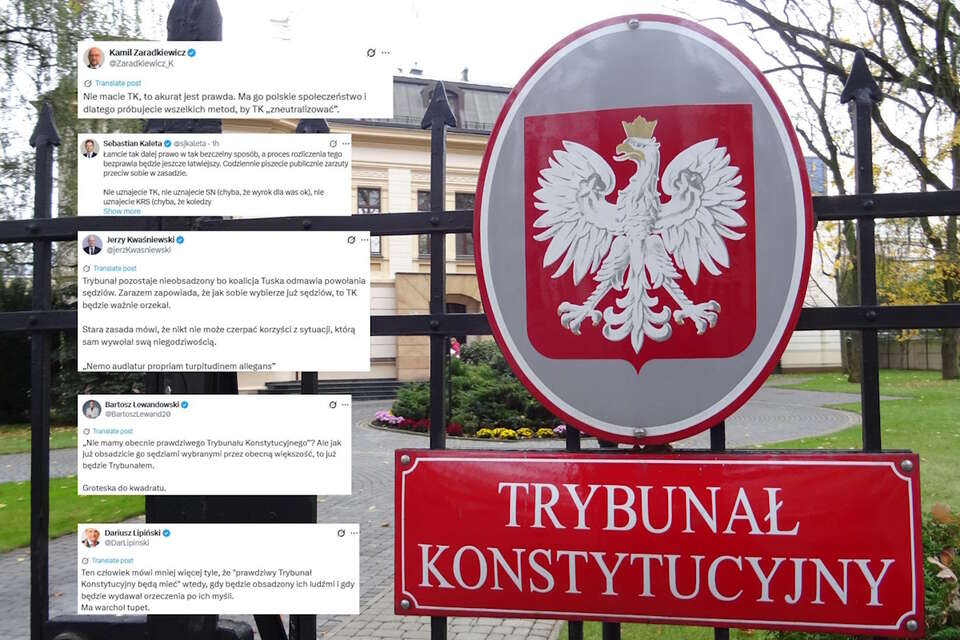 Trybunał Konstytucyjny, komentarze / autor: Fratria/X