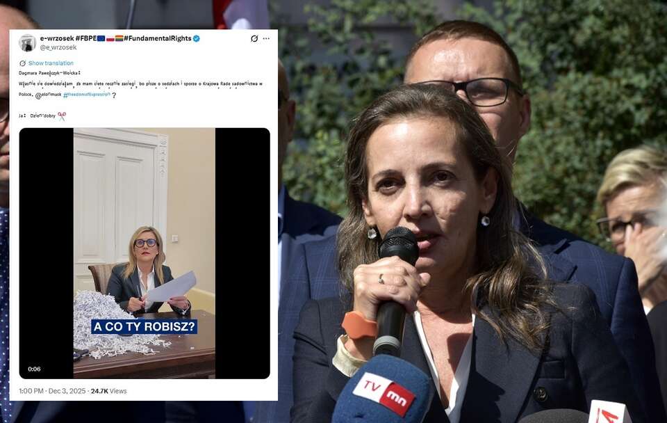 Wrzosek odpowiada szefowej KRS i... udaje niszczarkę?