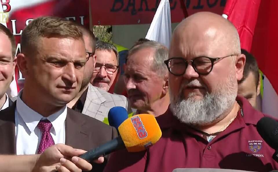Robert Bąkiewicz i mecenas Krzysztof Wąsowski / autor: YT: TV wPolsce24