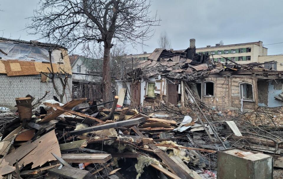 Zniszczenia spowodowane przez Rosjan w Żytomierzu / autor: Fratria