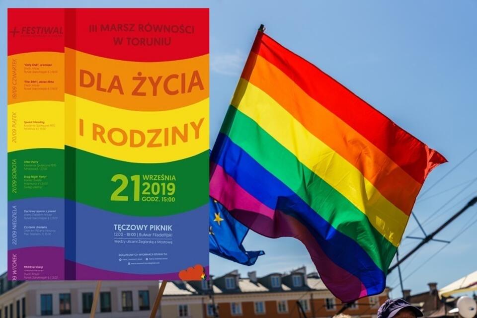 autor: Fratria/screen Facebook Marsz Równości w Toruniu