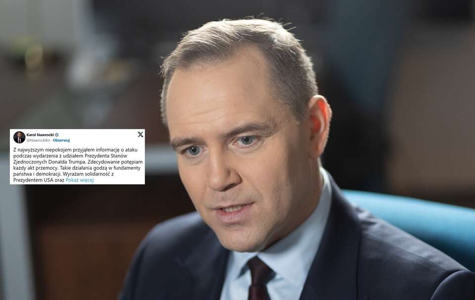 Prezydent Nawrocki potępił atak na Donalda Trumpa