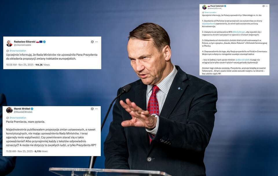 Sikorski wściekły po wystąpieniu prezydenta w Pradze!