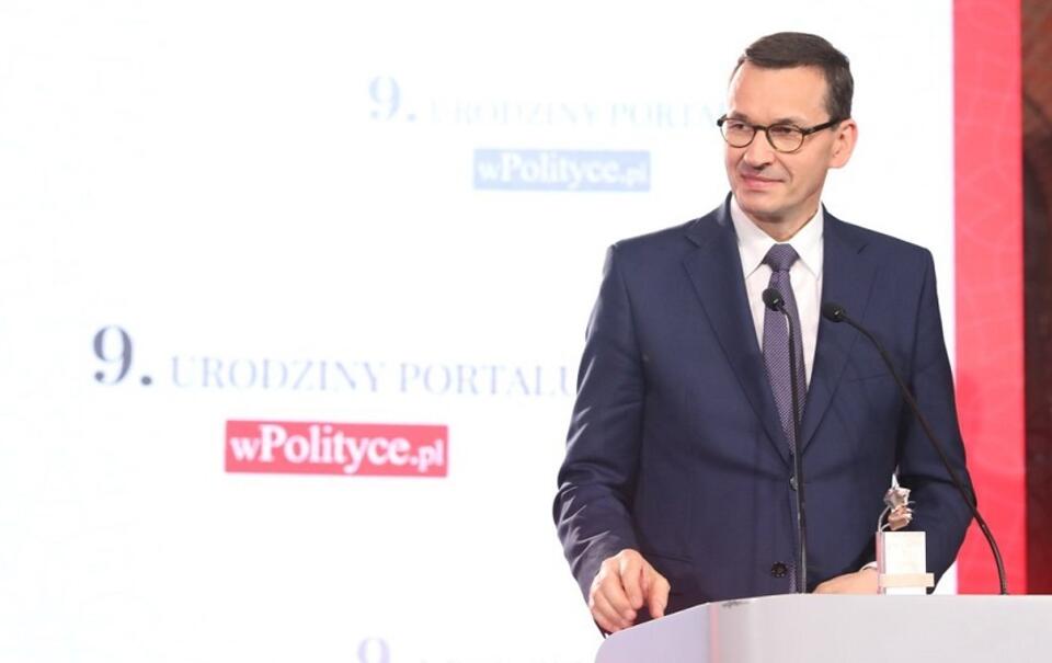  Premier Mateusz Morawiecki podczas gali z okazji 9. urodzin portalu wPolityce.pl / autor: Twitter/Kancelaria Premiera