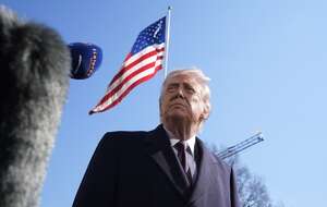 Konferencja prasowa Donalda Trumpa. / autor: PAP/EPA