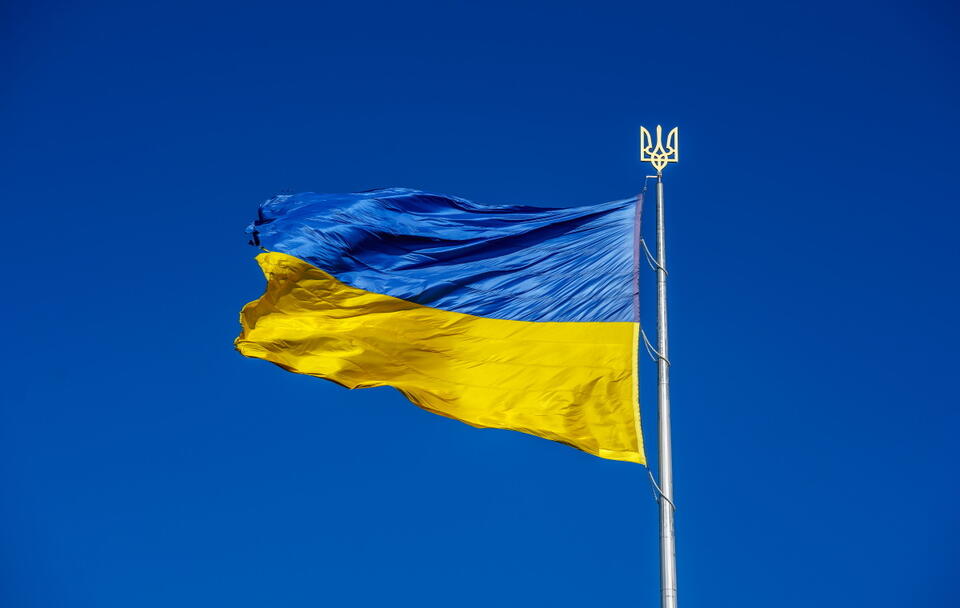 flaga Ukrainy / autor: Fratria