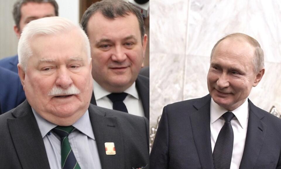 Lech Wałęsa/Władimir Putin / autor: Fratria/PAP/EPA/ALEXEY DRUZHININ/SPUTNIK/KREMLIN POOL