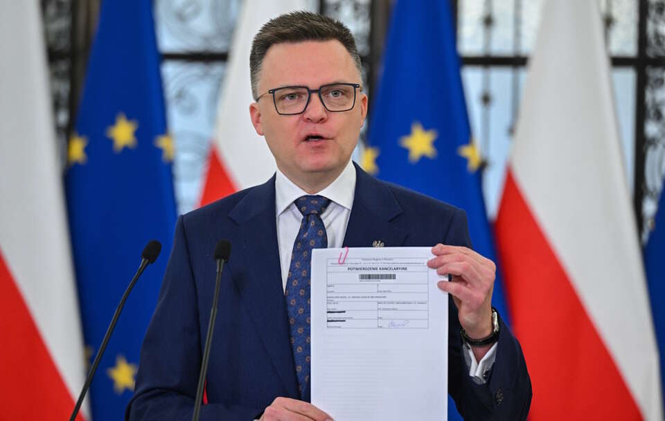 marszałek Sejmu Szymon Hołownia krytykuje prokuraturę ws. swojego przesłuchania  / autor: PAP/Radek Pietruszka