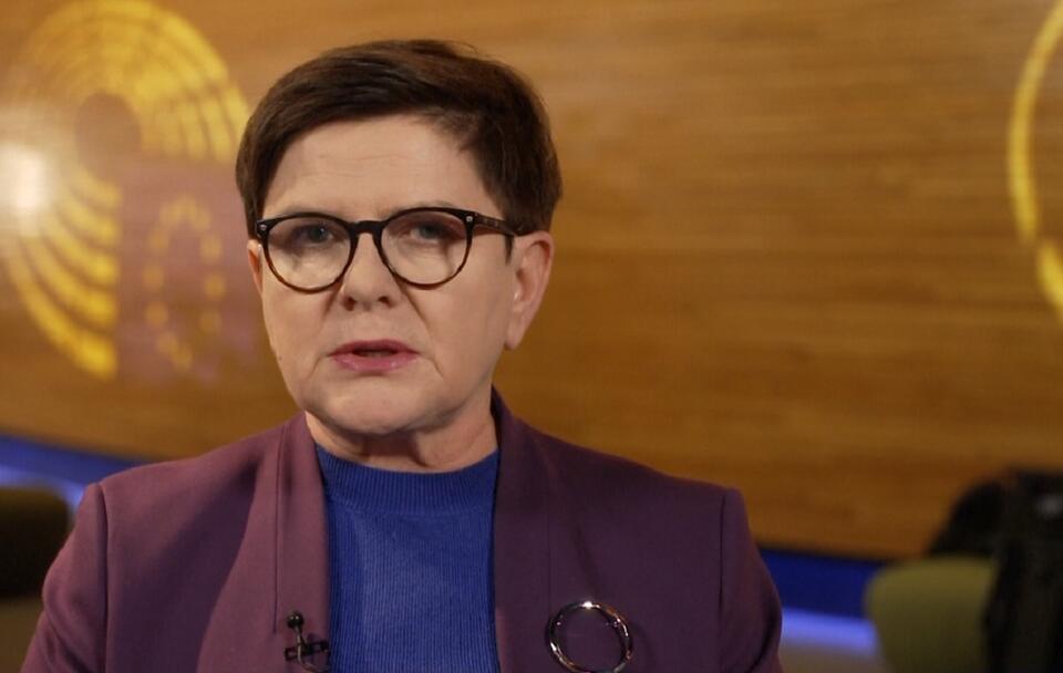 Beata Szydło (PiS) w programie Gość Wiadomości / autor: TVP Info