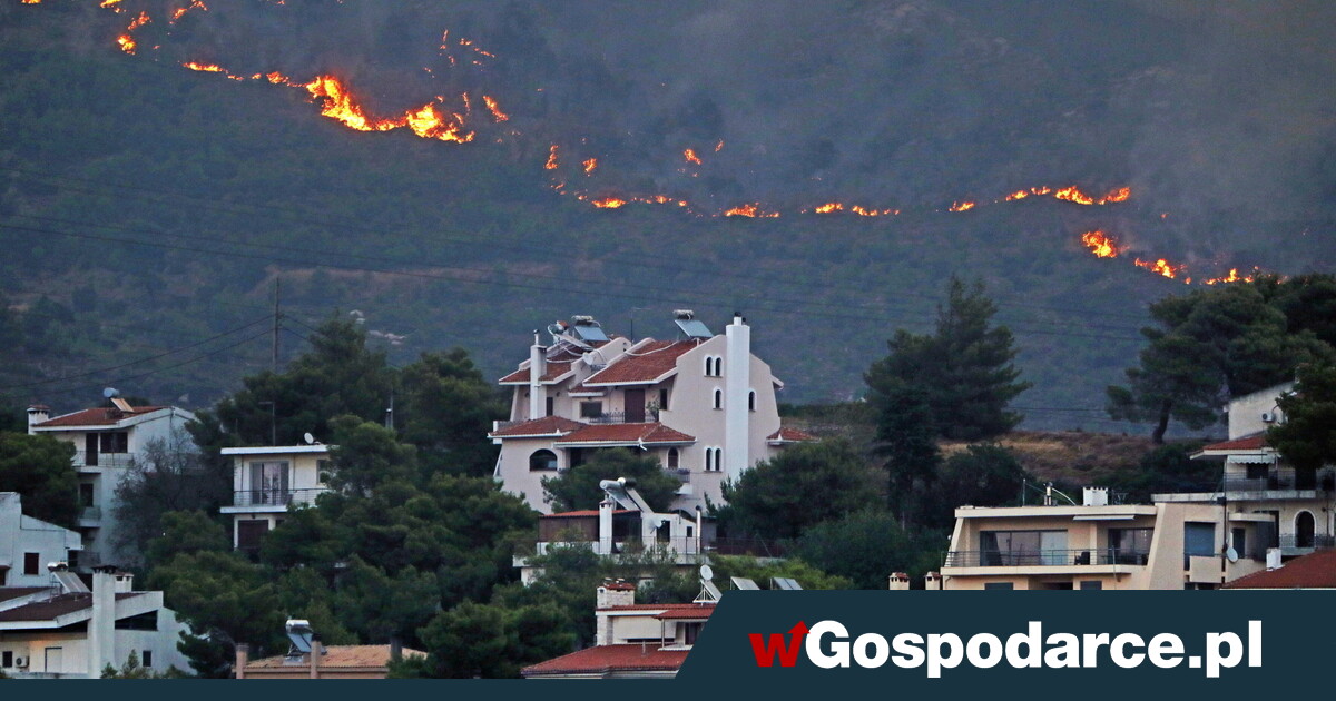 Ogień szaleje pod Atenami [ZDJĘCIA]