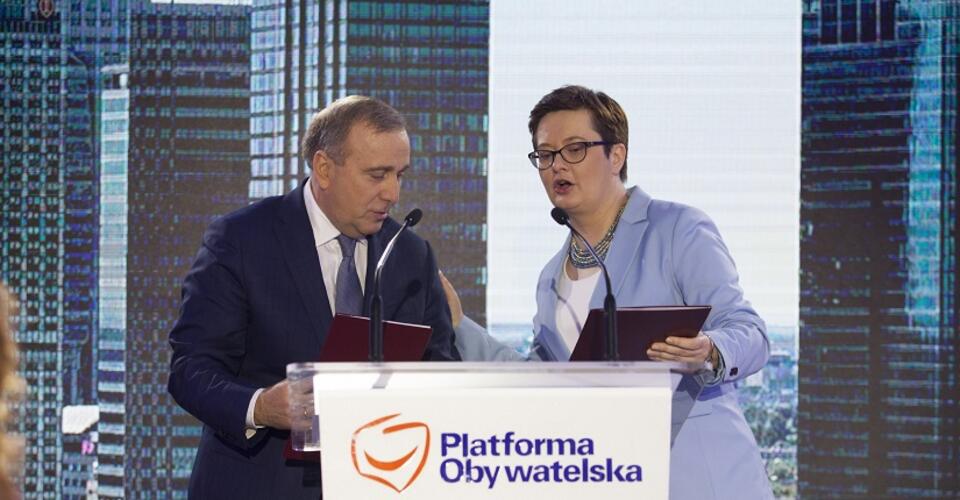 Grzegorz Schetyna i Katarzyna Lubnauer / autor: Fratria/A.Wiktor