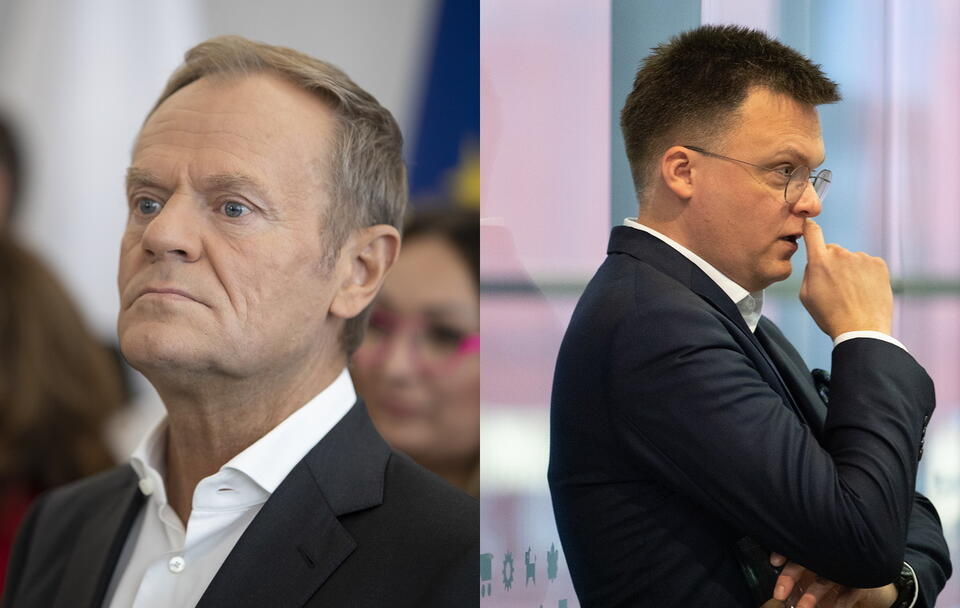 Donald Tusk/Szymon Hołownia / autor: Fratria