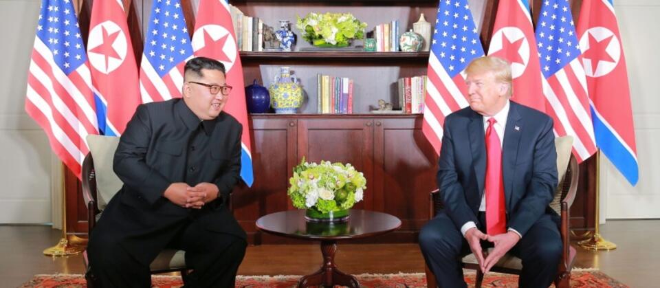 Kim Jong Un i Donald Trump / autor: PAP/EPA