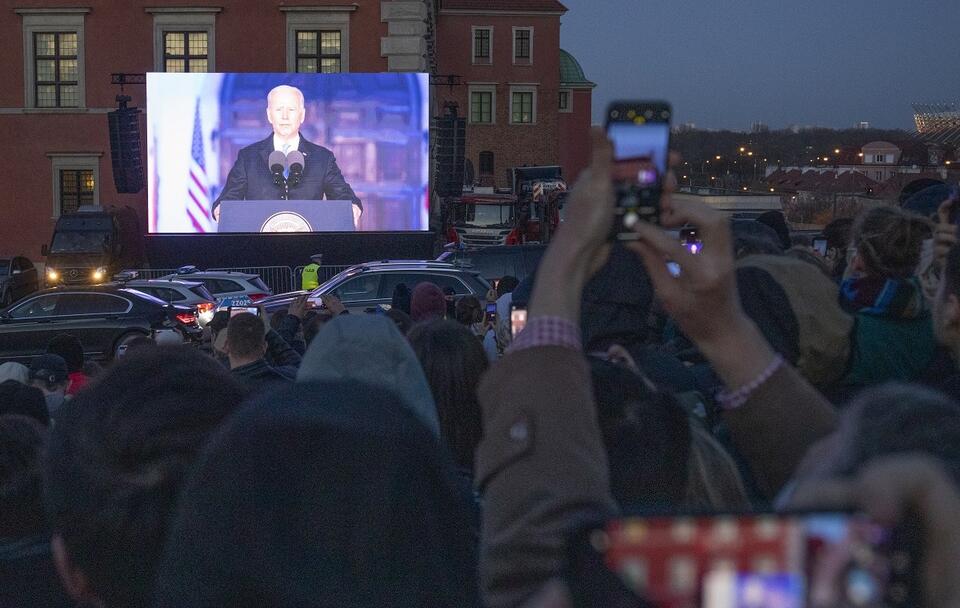 Prezydent USA Joe Biden podczas wizyty w Polsce w marcu 2022 roku  / autor: Fratria