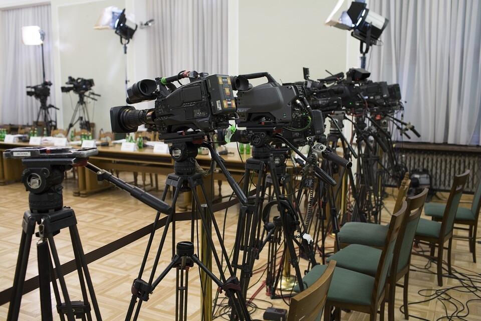 Kamery reporterskie w Sejmie (zdjęcie ilustracyjne) / autor: Fratria