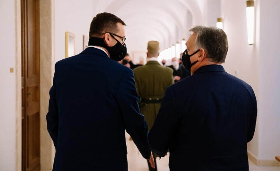 Premierzy Mateusz Morawiecki i Viktor Orban / autor: KPRM/Krystian Maj