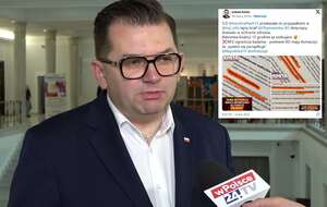 Poseł Łukasz Kmita w rozmowie z reporterem wPolsce24 / autor: TV wPolsce24