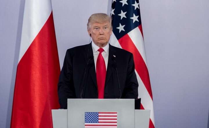 Donald Trump jako prezydent USA był kilka razy w Polsce. Nz. wizyta w 2017 r. / autor: Fratria / JS