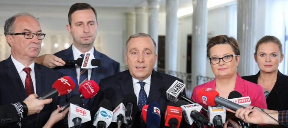 	Grzegorz Schetyna, Władysław Kosiniak-Kamysz, Katarzyna Lubnauer, Barbara Nowacka, Włodzimierz Czarzasty / autor: PAP/Paweł Supernak