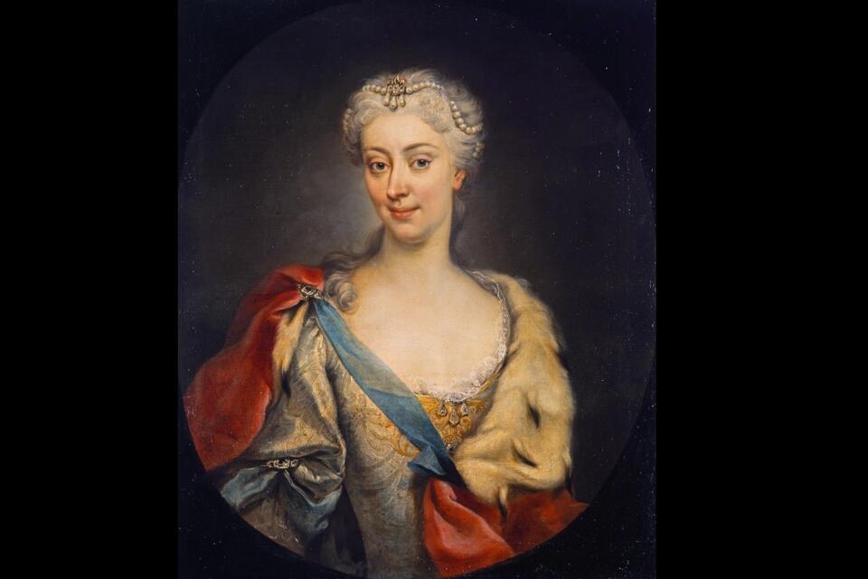 Portret Marii Klementyny Sobieskiej / autor: E. Gill (przypisywany) ||  Szkocka Galeria Narodowa