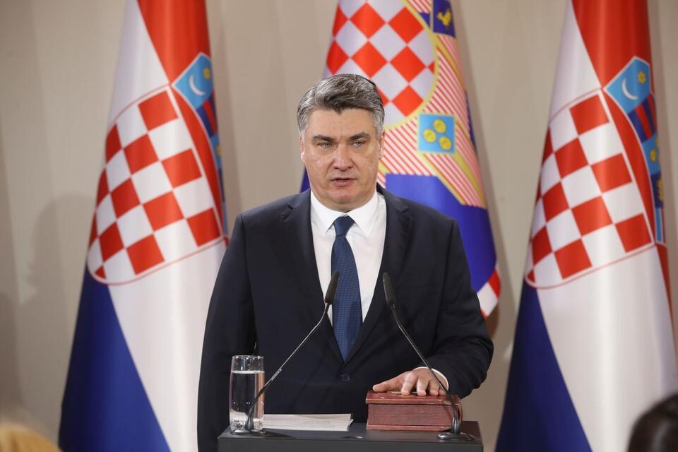  Zoran Milanovic podczas inauguracji / autor: Damir Sencar/HINA/POOL/PIXSELL/Socjaldemokratyczna Partia Chorwacji CC 3.0