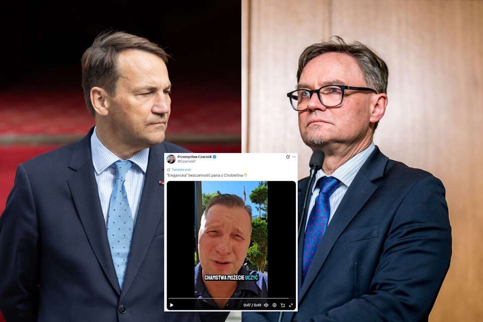 Radosław Sikorski i Paweł Wroński / autor: Fratria/X-Przemysław Czarnek, screen