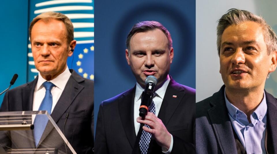Donald Tusk, Andrzej Duda, Robert Biedroń / autor: Fratria/M.Czutko; PAP/Jacek Turczyk; Fratria/A,Skwarczyński