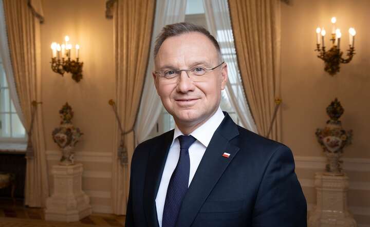 Prezydent Andrzej Duda w Pałacu Prezydenckim, 26 lutego 2025 r. / autor: Fratria / Andrzej Wiktor