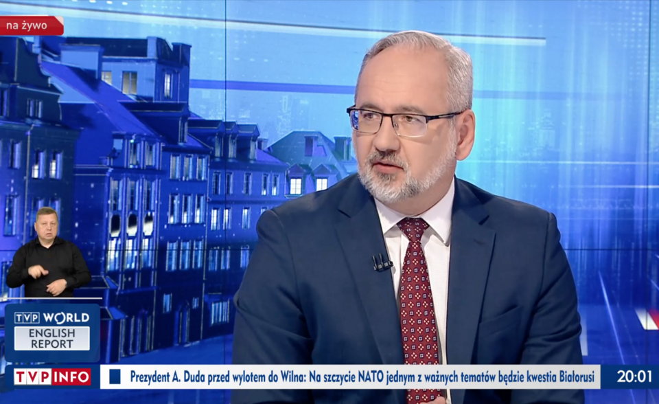 Minister Adam Niedzielski  / autor: TVP INFO