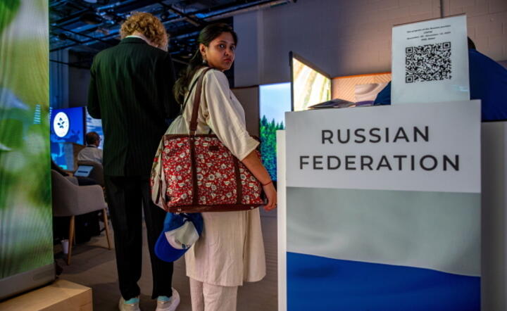 Pawilon Rosji na szczycie klimatycznym COP28 w Dubaju / autor: PAP/ EPA/MARTIN DIVISEK