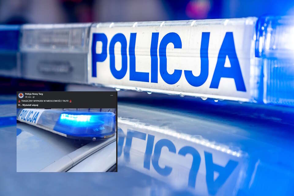 Śmiertelne potrącenie 16-latka / autor: Fratria/Fb-Policja Nowy Targ, screen