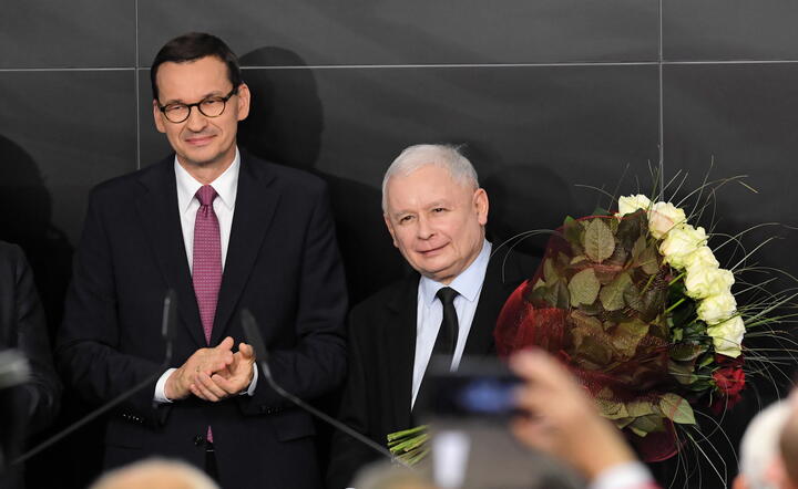 Premier Morawiecki i prezes PiS Jarosław Kaczyński / autor: fot. PAP
