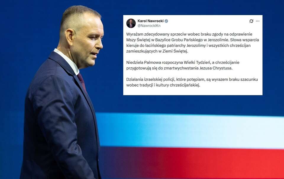 Prezydent Nawrocki reaguje na skandal w Jerozolimie / autor: Fratria