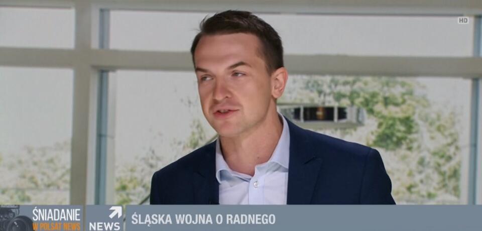 Adam Szłapka  / autor: screen Polsat News