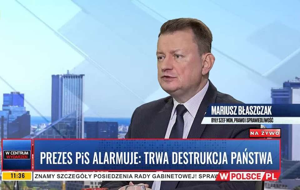 Mariusz Błaszczak / autor: Telewizja wPolsce