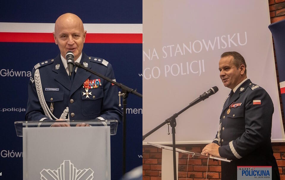 gen. Jarosław Szymczyk / nadinsp. Dariusz Augustyniak / autor: Jacek Herok - policja.pl