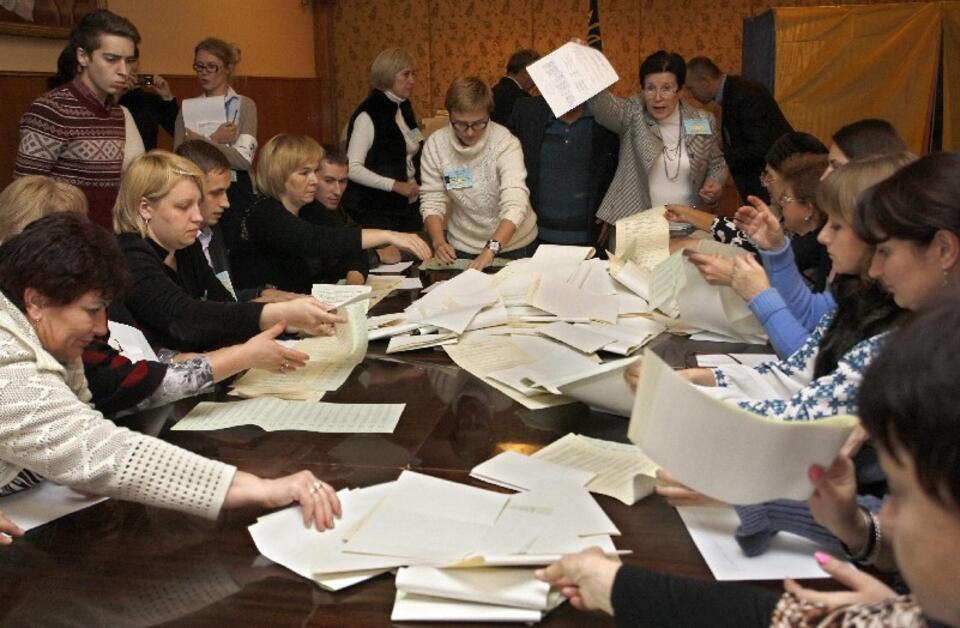 Liczenie głosów na Ukrainie, PAP/EPA
