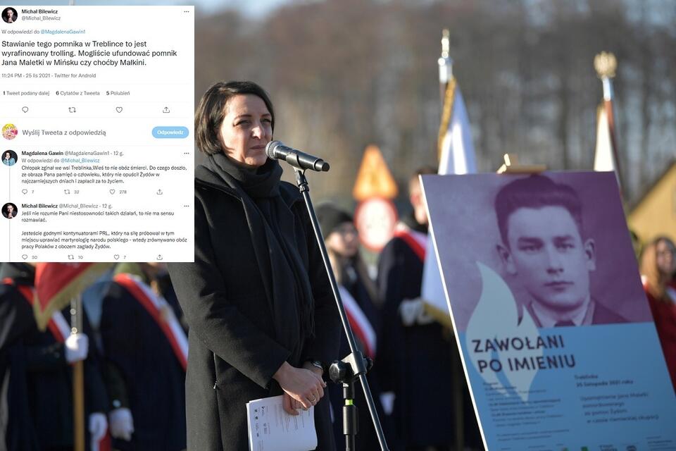 Minister Magdalena Gawin na uroczystościach w Treblince / autor: PAP/Przemysław Piątkowski/TT