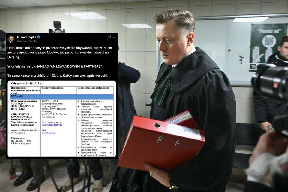 Podły atak Szłapki na mec. Lewandowskiego!