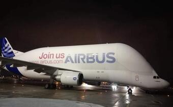Potężny Airbus Beluga odleciał wczoraj z lotniska Chopina