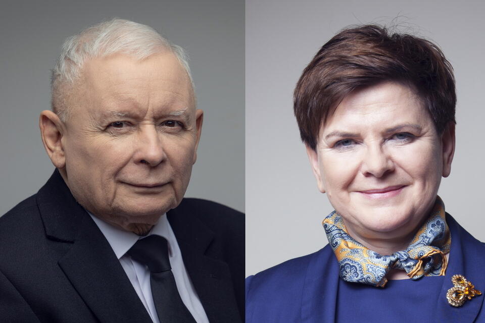 Beata Szydło, Jarosław Kaczyński  / autor: Fratria 