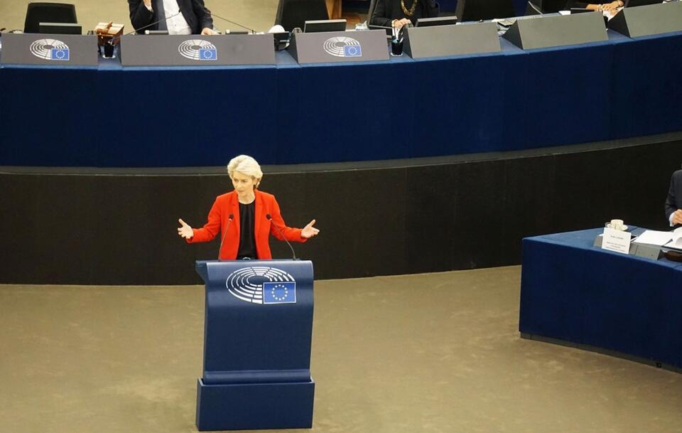 Ursula von der Leyen na debacie ws. praworządności w Polsce / autor: Fratria