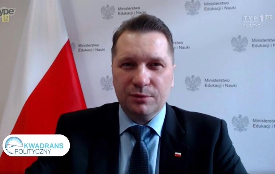 Minister Przemysław Czarnek / autor: wPolityce.pl/TVP 1