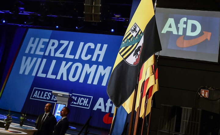 AfD wygrywa wybory w Saksonii-Anhlacie z wynikiem 44 proc. / autor: PAP/EPA/FILIP SINGER