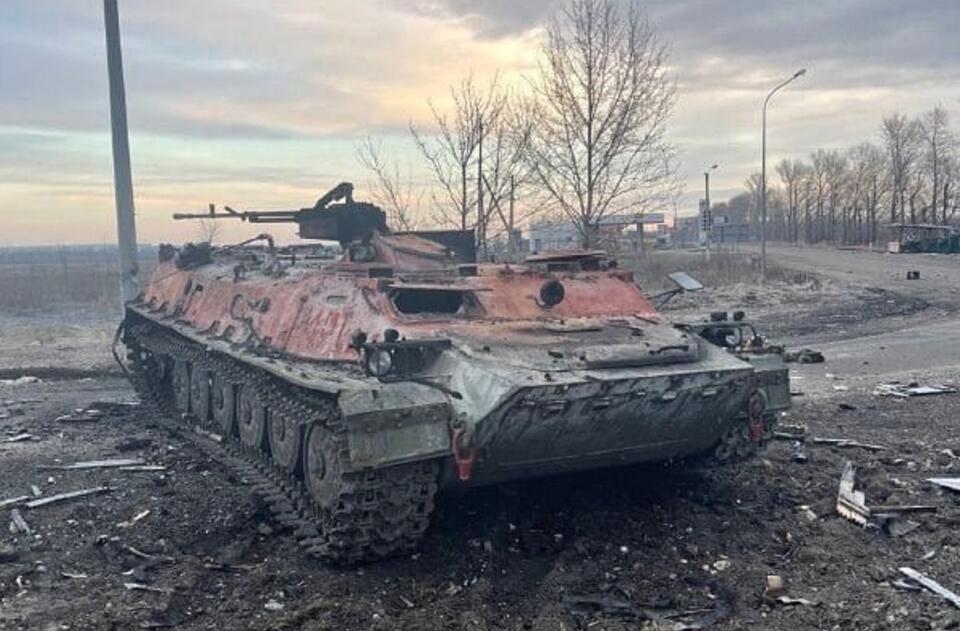 Zniszczony rosyjski czołg  / autor: Screenshot/ FB/Ukraińskie Siły Zbrojne 
